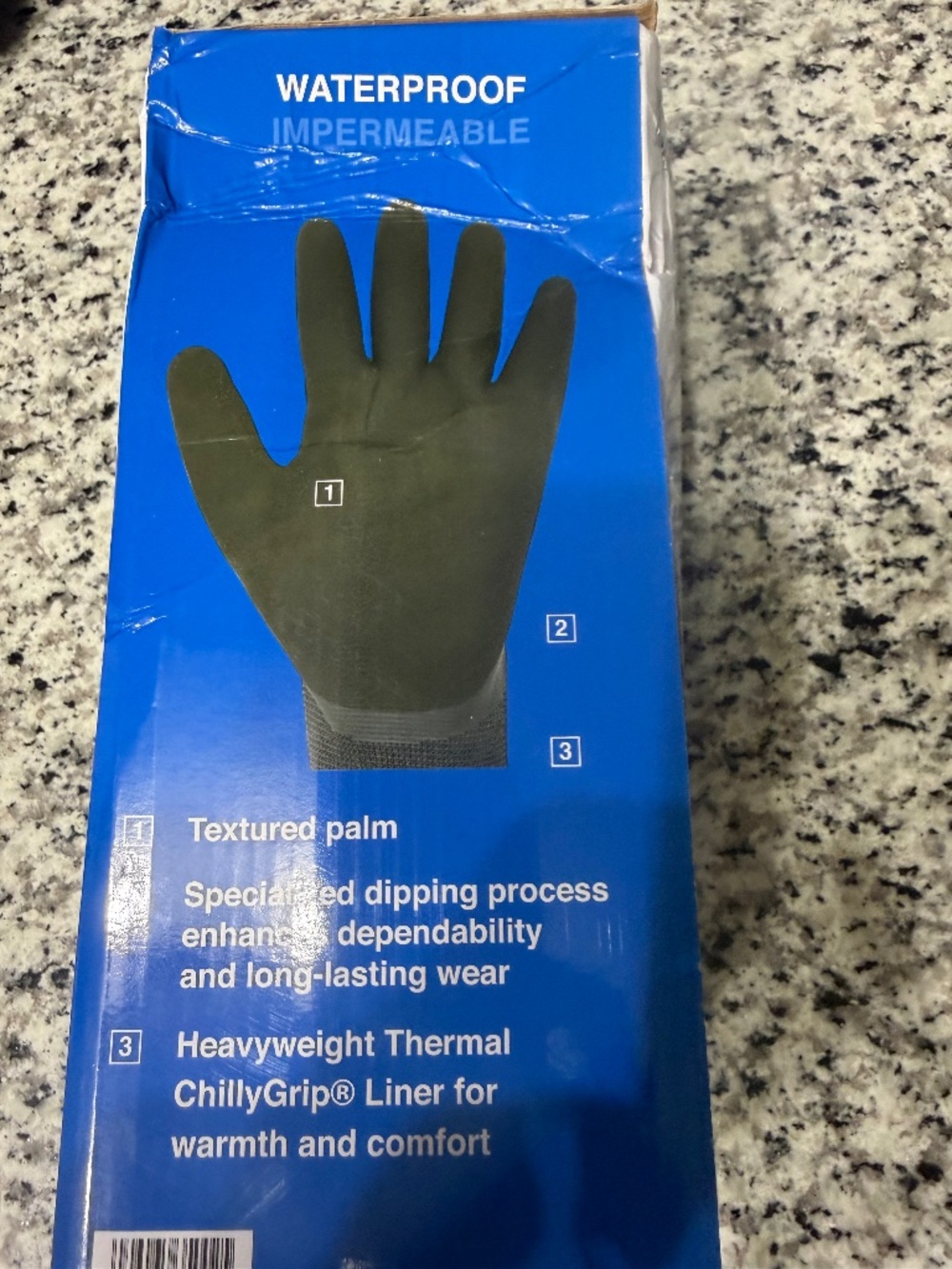 Waterproof gloves qty4 size medium